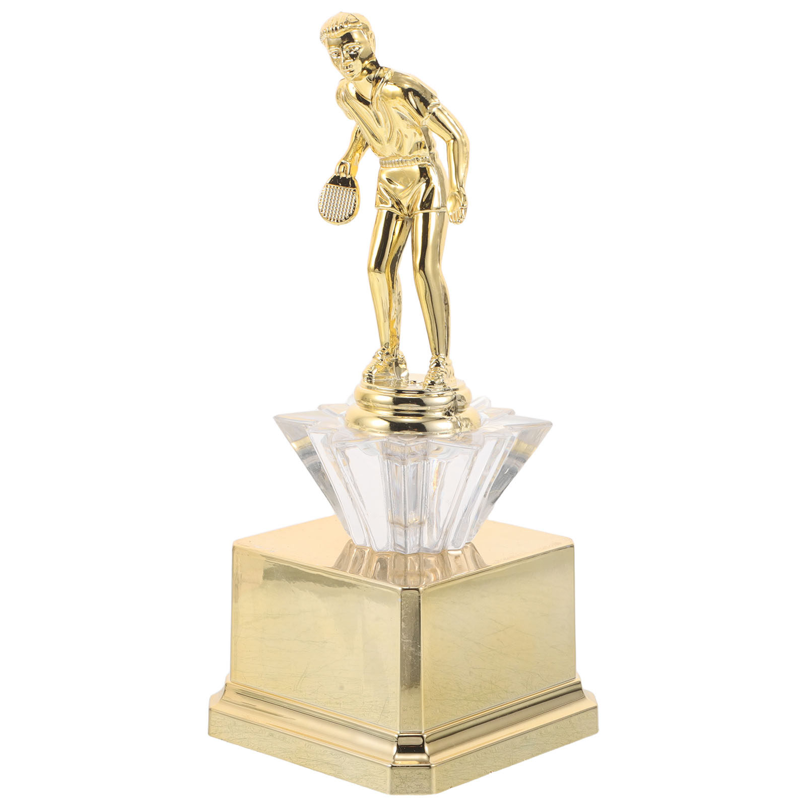Table Tennis Championships - Golden Plastic Table Tennis Award Trophy