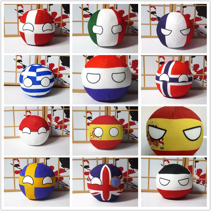 Table Tennis France - Countryballs Plush Doll Italy Denmark Finland
