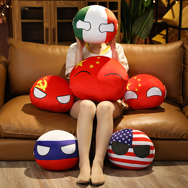 1PC 10CM Country Ball Plush To - Table Tennis France review and price