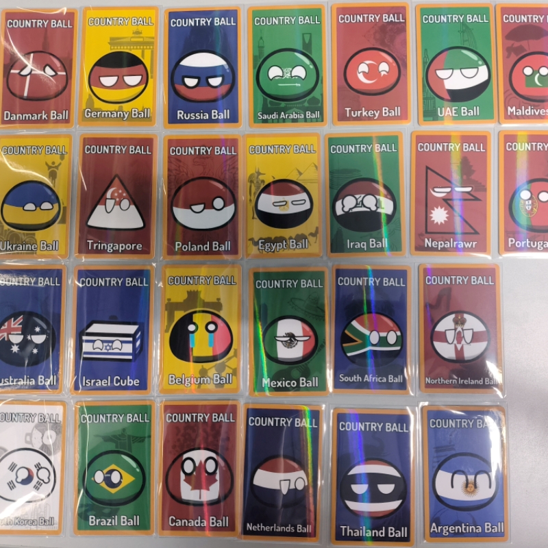 5pcs Countryballs Card Doll UK - Table Tennis France review and price