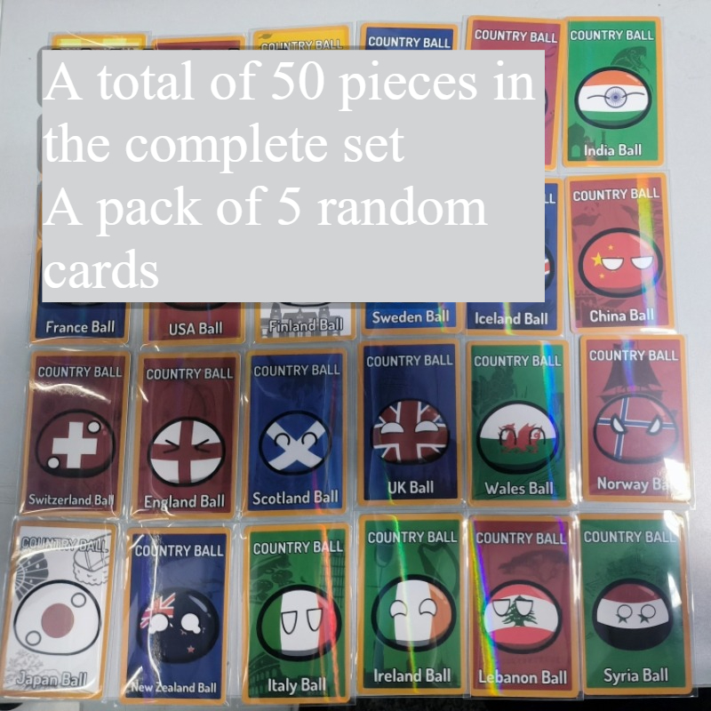 5pcs Countryballs Card Doll UK - Table Tennis France review and price
